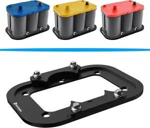 Battery Tray Hold Down Mount Aluminum Compatible with Optima Red Yellow Blue Top 34 34/78 D34 D34/78 34M D34M Trunk Battery Hold Down Bracket, Not Compatible with 34R, D75 Battery Tray Hold Down Mount Aluminum Compatible with Optima Red Yellow Blue Top 34 34/78 D34 D34/78 34M D34M Trunk Battery Hold Down Bracket, Not Compatible with 34R, D75