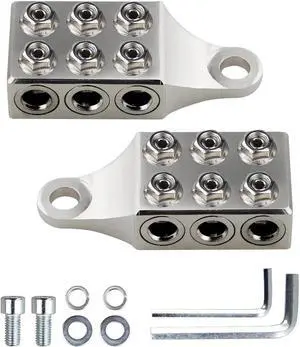 12 Way Battery Terminal Connectors Clamps 1 Pair +/- M10 4/0-8 AWG RV Truck Car 12 Way Battery Terminal Connectors Clamps 1 Pair +/- M10 4/0-8 AWG RV Truck Car