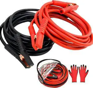 Heavy Duty Jumper Cables, 0 Gauge 30FT Automotive Booster Jumper Cable for Car, SUV,Vans &Truck Battery, Jumper Cable with Strong Clamps & Thiekened Inner Core, Carry Bag and Gloves Included Heavy Duty Jumper Cables, 0 Gauge 30FT Automotive Booster Jumper Cable for Car, SUV,Vans &Truck Battery, Jumper Cable with Strong Clamps & Thiekened Inner Core, Carry Bag and Gloves Included