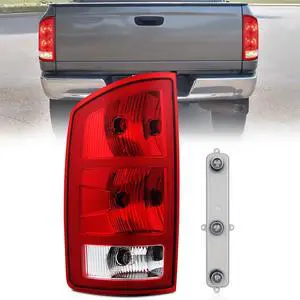 Taillight Assembly Compatible with 2002 2003 2004 2005 2006 Dodge Ram 1500 2500 3500 Rear Lamp Replacement OE Style Driver Side Taillight Assembly Compatible with 2002 2003 2004 2005 2006 Dodge Ram 1500 2500 3500 Rear Lamp Replacement OE Style Driver Side