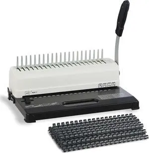 Binding Machine, 19-Hole, 450 Sheets, Comb Binder Machines with 100 PCS 1/2" Comb Spines, for Letter Size, A5 or Smaller Sizes Binding Machine, 19-Hole, 450 Sheets, Comb Binder Machines with 100 PCS 1/2" Comb Spines, for Letter Size, A5 or Smaller Sizes