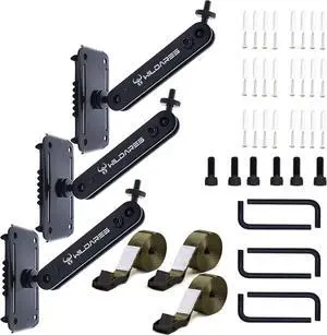 Trail Camera Mounting Bracket,Hunting Pro Gear Acccessery, Wildlife Cam Mount, Deer Monitor Mount, Hunter Camera Kit,Nylon Fiber Strap,Heavy-Duty Metal,Black,5.9x3.7x2.5 inch (3 PCS) Trail Camera Mounting Bracket,Hunting Pro Gear Acccessery, Wildlife Cam Mount, Deer Monitor Mount, Hunter Camera Kit,Nylon Fiber Strap,Heavy-Duty Metal,Black,5.9x3.7x2.5 inch (3 PCS)