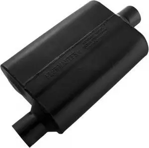 42541 40 Series Muffler - 2.50 Offset In and 2.50 Center Out - Aggressive Sound 42541 40 Series Muffler - 2.50 Offset In and 2.50 Center Out - Aggressive Sound