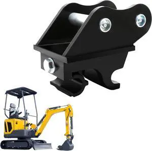 Mini Excavator Quick Coupler - Mechanical Quick Change Hitch Attachment for 0.8-3 Tons Small Diggers, Compatible Quick Connect Coupler with 25mm Hole Durable Steel Design Mini Excavator Quick Coupler - Mechanical Quick Change Hitch Attachment for 0.8-3 Tons Small Diggers, Compatible Quick Connect Coupler with 25mm Hole Durable Steel Design
