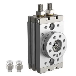 MSQB 180-Degree Pneumatic Rotary Actuator Cylinder with Magnetic, Double-Acting Rack & Pinion Air Cylinder for Automation, Fixturing (MSQB-20A) MSQB 180-Degree Pneumatic Rotary Actuator Cylinder with Magnetic, Double-Acting Rack & Pinion Air Cylinder for Automation, Fixturing (MSQB-20A)