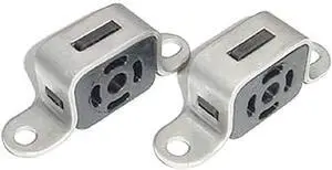 TPHV6 Exhaust Tailpipe Hanger, Bolt-On, Hardware Included, Stainless/Rubber, Natural, Compatible with Ford Mustang 1999-2004, Pair TPHV6 Exhaust Tailpipe Hanger, Bolt-On, Hardware Included, Stainless/Rubber, Natural, Compatible with Ford Mustang 1999-2004, Pair