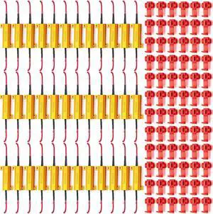 36 Pack 50W 6ohm Load Resistor Turn Signal LED Kit Fix Fast Flash Blink Error Code Flickering Resistor for LED Lights Bulb Headlights Tail Light License Plate DRL 36 Pack 50W 6ohm Load Resistor Turn Signal LED Kit Fix Fast Flash Blink Error Code Flickering Resistor for LED Lights Bulb Headlights Tail Light License Plate DRL