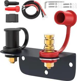 Remote Battery Terminals 3/8" Stud Battery Jump Post with Heavy Duty Mounting Bracket 250A Battery Charging Post Kit Marine Battery Charger Jumper Post for Auto UTV RV Truck Can-am Remote Battery Terminals 3/8" Stud Battery Jump Post with Heavy Duty Mounting Bracket 250A Battery Charging Post Kit Marine Battery Charger Jumper Post for Auto UTV RV Truck Can-am