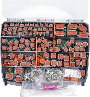 706 Pcs for Deutsch DT Connector Kit, Gray 2 3 4 6 8 12 Pin for DT Connectors with Solid Contacts Pick Removal Tool Size 16 Stamped Contacts, for Deutsch Pin Kit 706 Pcs for Deutsch DT Connector Kit, Gray 2 3 4 6 8 12 Pin for DT Connectors with Solid Contacts Pick Removal Tool Size 16 Stamped Contacts, for Deutsch Pin Kit