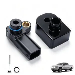 6.7L Powerstroke MAP Sensor with Black Spacer Kit for 2011-2019 Ford F-250 F-350 Super Duty Diesel, Manifold Absolute Pressure Sensor, Replaces BC3Z-9F479-A BC3Z9F479B BC3Q-9F479-AD CX2372 6.7L Powerstroke MAP Sensor with Black Spacer Kit for 2011-2019 Ford F-250 F-350 Super Duty Diesel, Manifold Absolute Pressure Sensor, Replaces BC3Z-9F479-A BC3Z9F479B BC3Q-9F479-AD CX2372