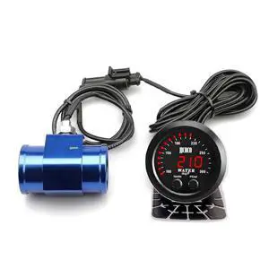 Universal 52mm Water Temperature Gauge with Alarm and 1/8 Npt Sensor Car Digital Meter Blue Display Temp 100-300F(-17~187C) Universal 52mm Water Temperature Gauge with Alarm and 1/8 Npt Sensor Car Digital Meter Blue Display Temp 100-300F(-17~187C)