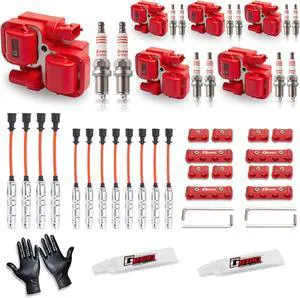 Set of 6 Upgraded Ignition Coil Pack & 12pcs Iridium Spark Plug Wire Set Compatible with Mercedes-Benz Crossfire C240 C280 C320 CLK320 E320 ML320 ML350 SLK320 Replaces UF359 C1361 Set of 6 Upgraded Ignition Coil Pack & 12pcs Iridium Spark Plug Wire Set Compatible with Mercedes-Benz Crossfire C240 C280 C320 CLK320 E320 ML320 ML350 SLK320 Replaces UF359 C1361