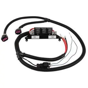Speed Electric Dual Fan Control Wiring Harness 674-00923 Compatible with Chevy Silverado Suburban Tahoe Avalanche & GMC Yukon Sierra, Gasoline Engines Only Speed Electric Dual Fan Control Wiring Harness 674-00923 Compatible with Chevy Silverado Suburban Tahoe Avalanche & GMC Yukon Sierra, Gasoline Engines Only