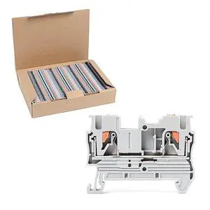 100Pcs PT2.5 Push-in Terminal Blocks, 2.5mm²Cable, DIN Rail Mounted Terminal Block, 800 V 32 A, Wire Spring Connection Push in Conductors Wire Connector, CE 100Pcs PT2.5 Push-in Terminal Blocks, 2.5mm²Cable, DIN Rail Mounted Terminal Block, 800 V 32 A, Wire Spring Connection Push in Conductors Wire Connector, CE