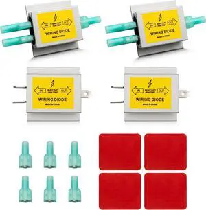 Hy-Power Diodes, Trailer Light Wire Diodes, 2 Input&1 Output Spade Towed Vehicle Diodes Kit, Tail Light Isolating Diodes For Motorhome Trailer 4PCS Hy-Power Diodes, Trailer Light Wire Diodes, 2 Input&1 Output Spade Towed Vehicle Diodes Kit, Tail Light Isolating Diodes For Motorhome Trailer 4PCS