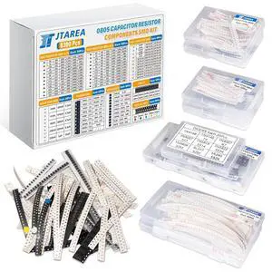 6390pcs SMD 0805 Resistor Capacitor LED Diode IC Transistor Inductor Diodes SMT Resistors Assortment Electronic Component Kit 6390pcs SMD 0805 Resistor Capacitor LED Diode IC Transistor Inductor Diodes SMT Resistors Assortment Electronic Component Kit