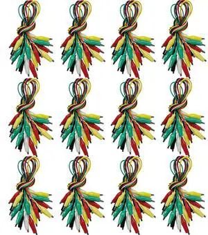 120PCS Premium Alligator Clips Electrical, 5 Colors Test Probes & Leads, Crocodile Jumper Wires with Dual Ended Insulators Cable for Electric Circuit Connection, Multimeter, Electronic Experiments 120PCS Premium Alligator Clips Electrical, 5 Colors Test Probes & Leads, Crocodile Jumper Wires with Dual Ended Insulators Cable for Electric Circuit Connection, Multimeter, Electronic Experiments