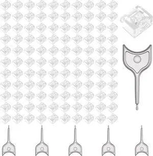 100-Pack RJ45 Port Lock with 5 Keys,Security Network Port Lock & Dust Cover,Female RJ45 Connector Blocker Cap Protector for Computers,Servers,Routers & More (Transparent) 100-Pack RJ45 Port Lock with 5 Keys,Security Network Port Lock & Dust Cover,Female RJ45 Connector Blocker Cap Protector for Computers,Servers,Routers & More (Transparent)