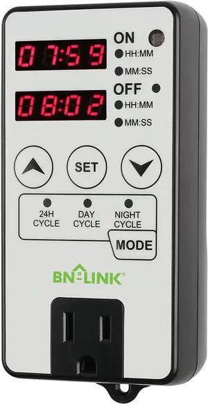 Timer Outlet Short Period Repeat Cycle Intermittent Digital Timer, Interval Timer - Day, Night, or 24 Hour Operation, Programmable Plug-in Timer for Appliances Electrical Outlets 15A/1875W Timer Outlet Short Period Repeat Cycle Intermittent Digital Timer, Interval Timer - Day, Night, or 24 Hour Operation, Programmable Plug-in Timer for Appliances Electrical Outlets 15A/1875W