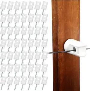 50 Pack Ceramic Electric Fence Insulator Heavy Duty Ceramic Porcelain Lag Screw Insulator for Wooden Post Electrical Wire Ground Fencing Agricultural and Ranchers Supplies 50 Pack Ceramic Electric Fence Insulator Heavy Duty Ceramic Porcelain Lag Screw Insulator for Wooden Post Electrical Wire Ground Fencing Agricultural and Ranchers Supplies