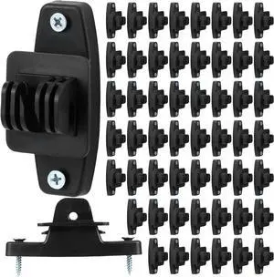 100 Pcs Electric Wire Fence Insulators Electric Fence Wood Post Claw Insulators Accessories Nail Wood Post Nail on Insulator for Hi-tensile, Heavy Duty Fencing Wire Polywire (Black) 100 Pcs Electric Wire Fence Insulators Electric Fence Wood Post Claw Insulators Accessories Nail Wood Post Nail on Insulator for Hi-tensile, Heavy Duty Fencing Wire Polywire (Black)