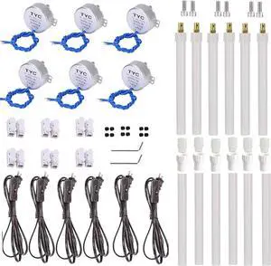 6 Set Cup Turner motor Kit Accessories for Crafts Tumbler,Includes Synchronous Turntable Motors,Coupling Connectors, Switch Cords - Ideal for Cuptisserie,Tumbler Cup Rotator Machince (5-6RPM) 6 Set Cup Turner motor Kit Accessories for Crafts Tumbler,Includes Synchronous Turntable Motors,Coupling Connectors, Switch Cords - Ideal for Cuptisserie,Tumbler Cup Rotator Machince (5-6RPM)