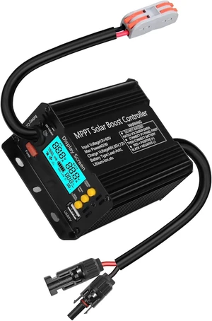 400W Boost MPPT Solar Charge Controller, LCD Panel Regulator for 24V/36V/48V/60V/72V Lead-Acid, LiFePO4, Gel & Flooded Batteries, Golf Cart, eBike, Club Car 400W Boost MPPT Solar Charge Controller, LCD Panel Regulator for 24V/36V/48V/60V/72V Lead-Acid, LiFePO4, Gel & Flooded Batteries, Golf Cart, eBike, Club Car