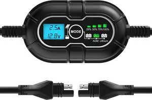 10 Amp 12V MPPT Solar Charge Controller, LCD Display + State-of-Charge, 10A Solar Panel Regulator with Temp Sensor for 12Volt Lead-Acid, AGM, Gel, Flooded and Lithium LiFePO4 Battery 10 Amp 12V MPPT Solar Charge Controller, LCD Display + State-of-Charge, 10A Solar Panel Regulator with Temp Sensor for 12Volt Lead-Acid, AGM, Gel, Flooded and Lithium LiFePO4 Battery