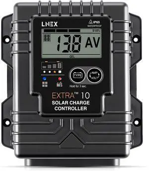 Solar Charge Controller Waterproof, 10A Solar Panel Regulator with Temp Sensor,Backlit LCD, 12V/24V PWM Solar Controller for LiFePO4,AGM, Gel, Flooded and Lithium Battery Solar Charge Controller Waterproof, 10A Solar Panel Regulator with Temp Sensor,Backlit LCD, 12V/24V PWM Solar Controller for LiFePO4,AGM, Gel, Flooded and Lithium Battery