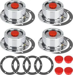 343-4009 Trailer Hub Cap 4 PCS 3434009 Aluminum Hubcaps for Trailer Axle with Extra 4 PCS Rubber Plugs and Gaskets Replaces Stemco 343-4009 343-4009 Trailer Hub Cap 4 PCS 3434009 Aluminum Hubcaps for Trailer Axle with Extra 4 PCS Rubber Plugs and Gaskets Replaces Stemco 343-4009