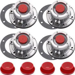 4Pcs 343-4024 Aluminum Hub Cap with Gaskets & Plugs 4Pcs 343-4024 Aluminum Hub Cap with Gaskets & Plugs