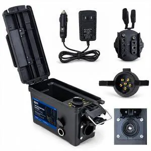 7-Way Trailer Light Tester with 6-Pin and 4/5-Pin Adapters 7-Way Trailer Light Tester with 6-Pin and 4/5-Pin Adapters
