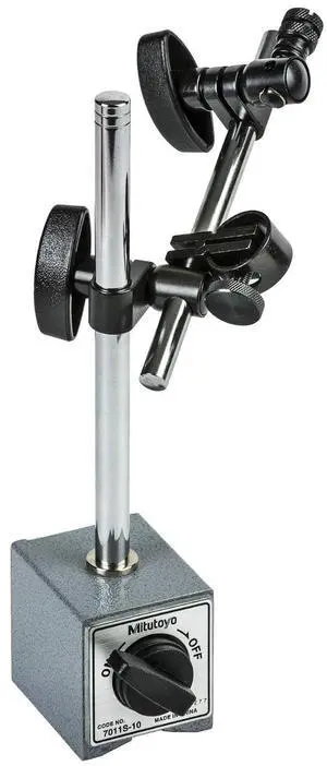 7011S-10 Magnetic Stand with Adjuster - Stable Magnetic Base with Fine Adjustment, Durable Steel Construction, Designed for Precision Industrial Measurement and Inspection Setup 7011S-10 Magnetic Stand with Adjuster - Stable Magnetic Base with Fine Adjustment, Durable Steel Construction, Designed for Precision Industrial Measurement and Inspection Setup