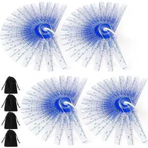 4 Set Plastic Feeler Gauge 0.05mm to 3mm Metric Gap 21 in 1 Tool 4 Set Plastic Feeler Gauge 0.05mm to 3mm Metric Gap 21 in 1 Tool