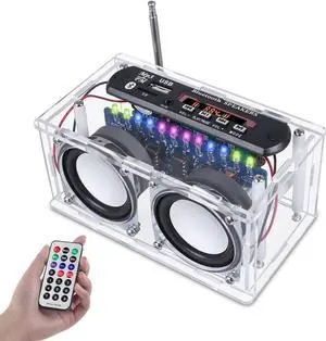 DIY Bluetooth-Compatible Speaker Soldering Kit with FM Radio DIY Bluetooth-Compatible Speaker Soldering Kit with FM Radio