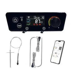 Trapezoid WiFi PID Control Board Replacement for Pit Boss Lexington 540/Classic 700/Austin XL 1000/440FB1Pellet Grill,Controller with Smart APP, RTD Probe & 2 Meat Probes Trapezoid WiFi PID Control Board Replacement for Pit Boss Lexington 540/Classic 700/Austin XL 1000/440FB1Pellet Grill,Controller with Smart APP, RTD Probe & 2 Meat Probes