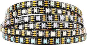 WS2812B IC RGB LED Strip,UL Listed,Pure Gold Wires,DC5V 16.4FT 300LED 5050SMD,Individually Addressable,Flexible for DIY Chasing Full Color Project,3M Tape,IP65(No Adapter or Controller) WS2812B IC RGB LED Strip,UL Listed,Pure Gold Wires,DC5V 16.4FT 300LED 5050SMD,Individually Addressable,Flexible for DIY Chasing Full Color Project,3M Tape,IP65(No Adapter or Controller)