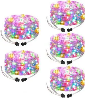 WS2812B IC RGB Fairy String Lights 5Pack 16.4FT 250LED DC5V WS2812B IC RGB Fairy String Lights 5Pack 16.4FT 250LED DC5V