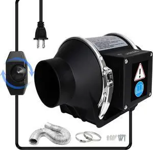 3 Inch Inline Duct Fan with Variable Speed Controller & Pipe,Efficiency Smoke Odor Extraction, Upgrade Motor,Low Noise Ventilation Exhaust Fan for 3D Printers,Laser Engravers,Resin Printers,Grow Tents 3 Inch Inline Duct Fan with Variable Speed Controller & Pipe,Efficiency Smoke Odor Extraction, Upgrade Motor,Low Noise Ventilation Exhaust Fan for 3D Printers,Laser Engravers,Resin Printers,Grow Tents