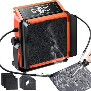 948DQ-I Solder Smoke Absorber Remover, Tiltable Angle Fume Extractor Fan with Flexible Helping Hands and 8 Fan Filters for Soldering Wood Burning 948DQ-I Solder Smoke Absorber Remover, Tiltable Angle Fume Extractor Fan with Flexible Helping Hands and 8 Fan Filters for Soldering Wood Burning