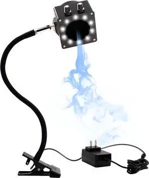 Solder Smoke Absorber Remover Solder Fume Extractor Adjustable Speed Fan Dimmable LED Light Silicone Gooseneck with Carbon Filters Exhaust Duct Hose for Soldering Station (Black) Solder Smoke Absorber Remover Solder Fume Extractor Adjustable Speed Fan Dimmable LED Light Silicone Gooseneck with Carbon Filters Exhaust Duct Hose for Soldering Station (Black)