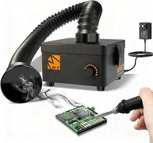 Solder Fume Extractor, 80W 168m³/h Soldering Fume Extractor Smoke Absorber with HEPA Filter & Carbon, 3-speed Adjustment for Soldering, Welding, 3D Printing Solder Fume Extractor, 80W 168m³/h Soldering Fume Extractor Smoke Absorber with HEPA Filter & Carbon, 3-speed Adjustment for Soldering, Welding, 3D Printing