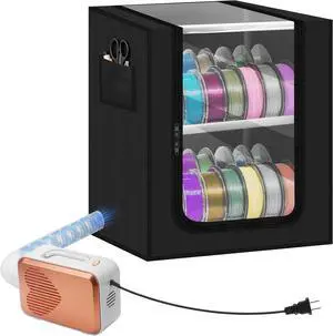 2-Tier 3D Printer Filament Storage Box with Active External Dryer 2-Tier 3D Printer Filament Storage Box with Active External Dryer