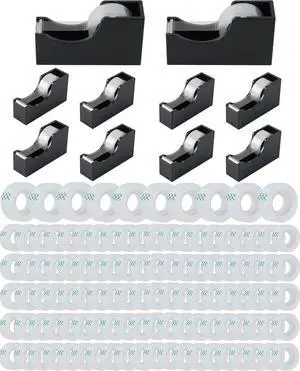 Bulk Tape Dispenser Set, 120 Rolls Clear Tape, 3/4 x 1000 Inches Bulk Tape Dispenser Set, 120 Rolls Clear Tape, 3/4 x 1000 Inches