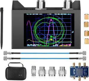 NanoVNA SAA-2N VNA Antenna Analyzer, 50KHz -3GHz Vector Network Analyzer with Bag & Testboard Kit,4" inch LCD,HF VHF UHF Measuring S Parameters, Voltage Standing Wave Ratio Smith Chart NanoVNA SAA-2N VNA Antenna Analyzer, 50KHz -3GHz Vector Network Analyzer with Bag & Testboard Kit,4" inch LCD,HF VHF UHF Measuring S Parameters, Voltage Standing Wave Ratio Smith Chart
