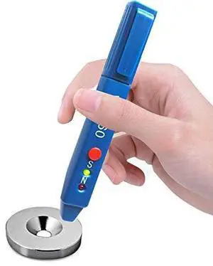 Magnetic Polarity Tester with ±5mT Sensitivity, One-Button Operation for Electric Motors/Coils/Magnets Assembly - LED N/S Detection Pen, Portable Gauss Meter with 10-Hour Battery Magnetic Polarity Tester with ±5mT Sensitivity, One-Button Operation for Electric Motors/Coils/Magnets Assembly - LED N/S Detection Pen, Portable Gauss Meter with 10-Hour Battery