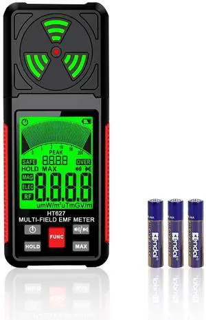 EMF Meter, 3-in-1 Portable Electromagnetic Field Radiation Detector Handheld EMF Tester for EF, RF, MF, WiFi Signal, Radio Frequency Detector Suitable for Home Office EMF Inspections Ghost Hunting EMF Meter, 3-in-1 Portable Electromagnetic Field Radiation Detector Handheld EMF Tester for EF, RF, MF, WiFi Signal, Radio Frequency Detector Suitable for Home Office EMF Inspections Ghost Hunting