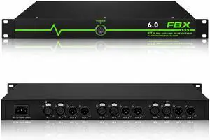 Professional Feedback Suppressor, Feedback Eliminator, Microphone Anti-Howling Audio Processor for Performance Stage KTV Conference Music Room (6 in 6 out) Professional Feedback Suppressor, Feedback Eliminator, Microphone Anti-Howling Audio Processor for Performance Stage KTV Conference Music Room (6 in 6 out)