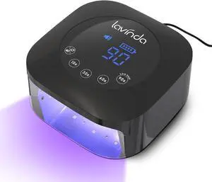 UV LED Nail Lamp, Plug-in 54W UV Nail Light for Gel Polish Acrylic, Professional Gel Lamp with Auto Sensor Fast Curing Nails Dryer 4 Timer Settings Art Tools for Salon Home Use UV LED Nail Lamp, Plug-in 54W UV Nail Light for Gel Polish Acrylic, Professional Gel Lamp with Auto Sensor Fast Curing Nails Dryer 4 Timer Settings Art Tools for Salon Home Use