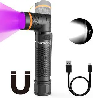 B75 High Power UV Flashlight Rechargeable LED 1000 Lumens 395nm Ultraviolet, 90 Degree 4 Modes Flashlight with Magnetic Base IP65 Waterproof for Camping Outdoor Night Walking Urine Detector B75 High Power UV Flashlight Rechargeable LED 1000 Lumens 395nm Ultraviolet, 90 Degree 4 Modes Flashlight with Magnetic Base IP65 Waterproof for Camping Outdoor Night Walking Urine Detector